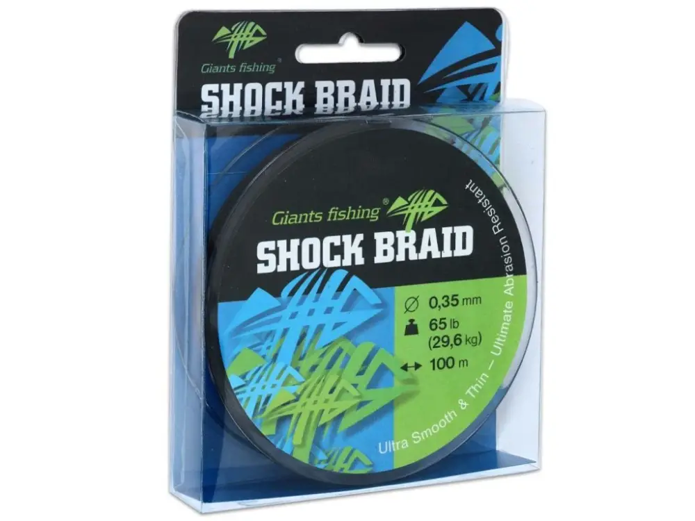 Jen Po Omezenou Doba Giants fishing Splétaná šňůra Shock Braid Green 100m
