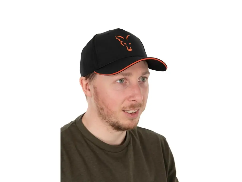 Fox Collection Baseball Cap Black & Orange kšiltovka Bezpečná Platba