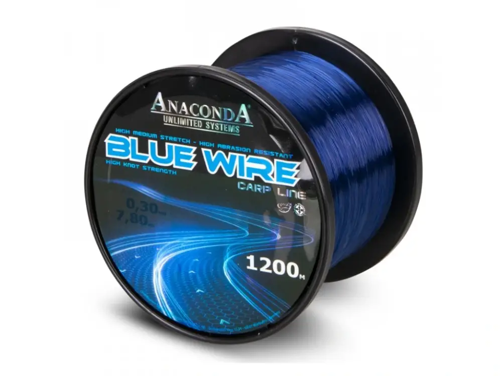 Anaconda vlasec Blue Wire 0,38 mm 1200 m Hit Sezóny