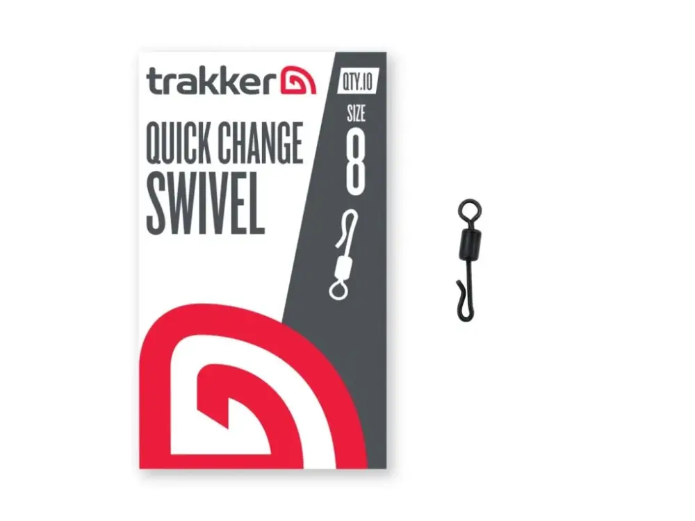 Originální Trakker Obratlíky Quick Change Swivel vel.8, 10ks