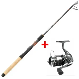 Cenově Výhodný Garbolino prut Proxima JetSpin Tele MH 2,40m, 10-40g + naviják Strike 301 FD