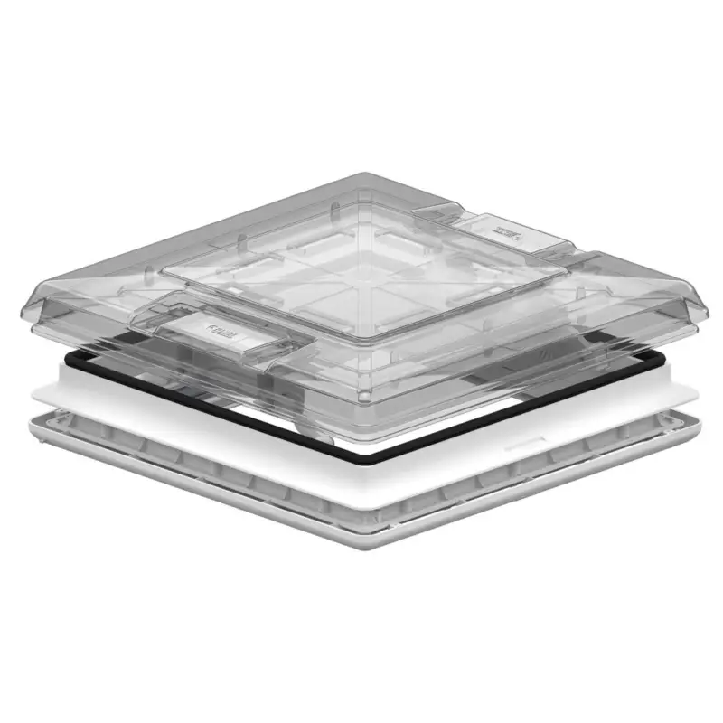Střešní okno Fiamma Vent 50, 500 × 500 mm, transparentní kryt Výprodej