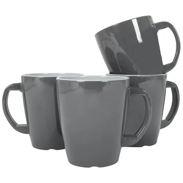 Hrnek Gimex Vivid Line Grey 4 ks Horká Nabídka