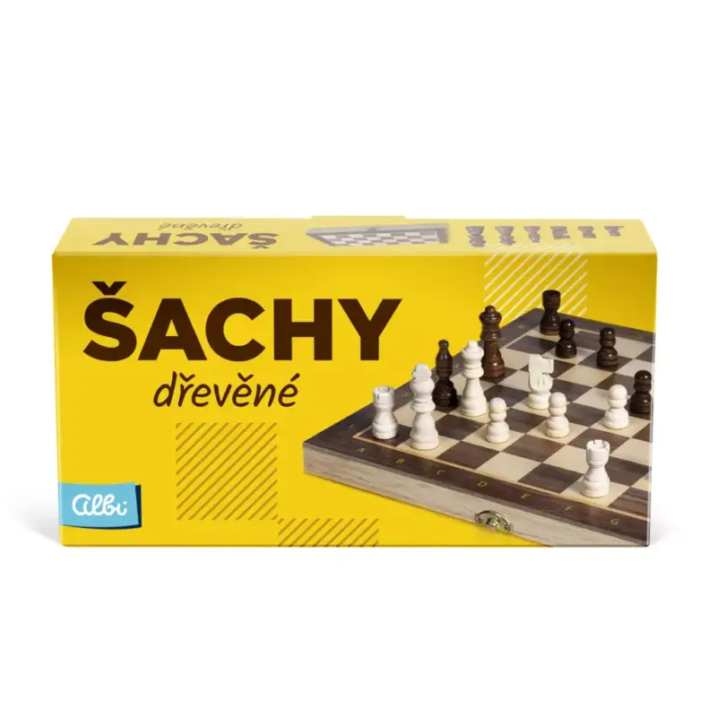 Dřevěné cestovní šachy Albi Autentický
