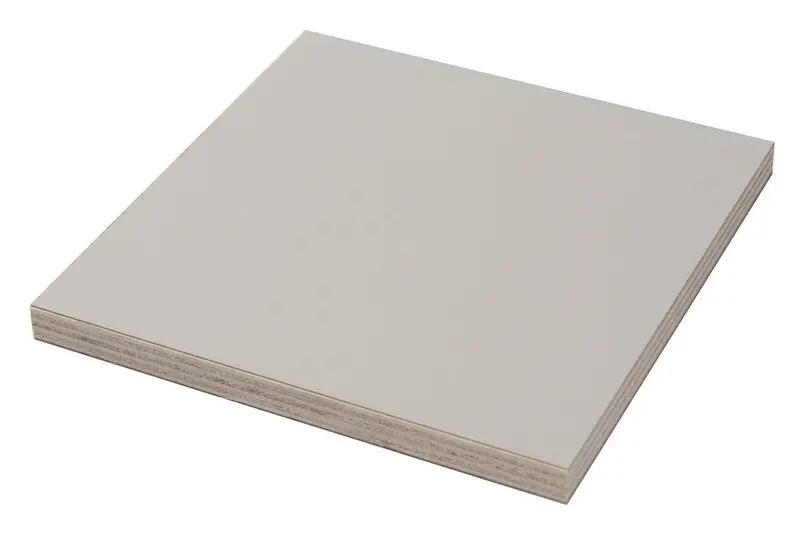 Nábytková lehčená překližka s HPL laminátem, světle šedá Sleva