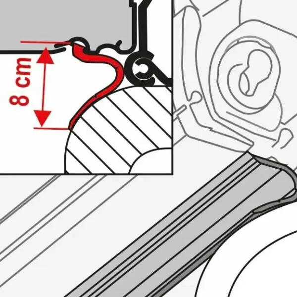 Těsnění proti zatékání vody Rain Guard Lower k markýzám F45 Pouze Dnes