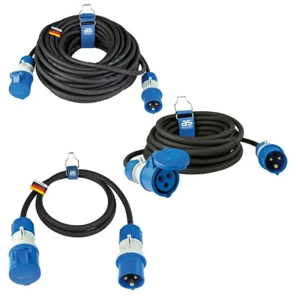 Prodlužovací kabel AS Schwabe CEE, černý Speciální Cena