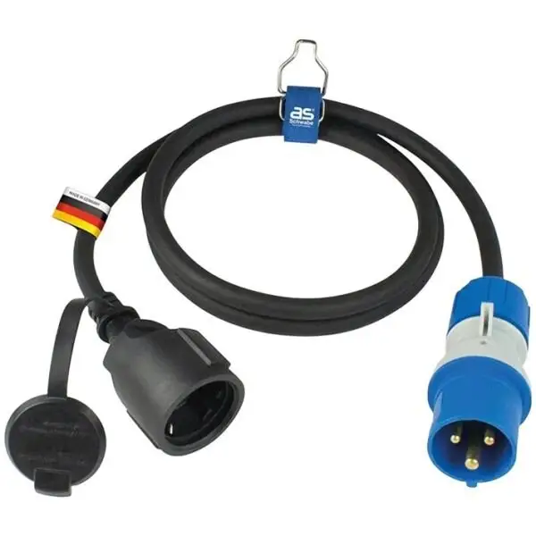 Nová Kolekce Adaptérový kabel AS Schwabe CEE/Schuko, 1,5 m